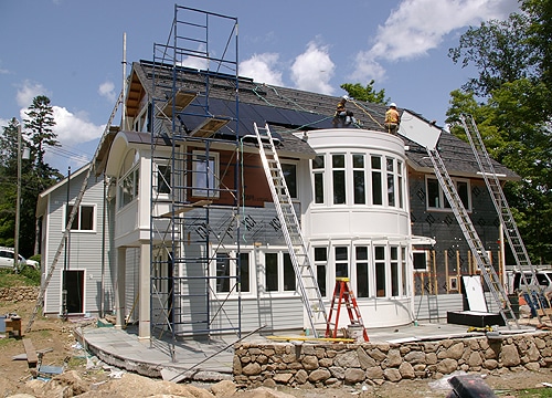 Green Home being built in Connecticut