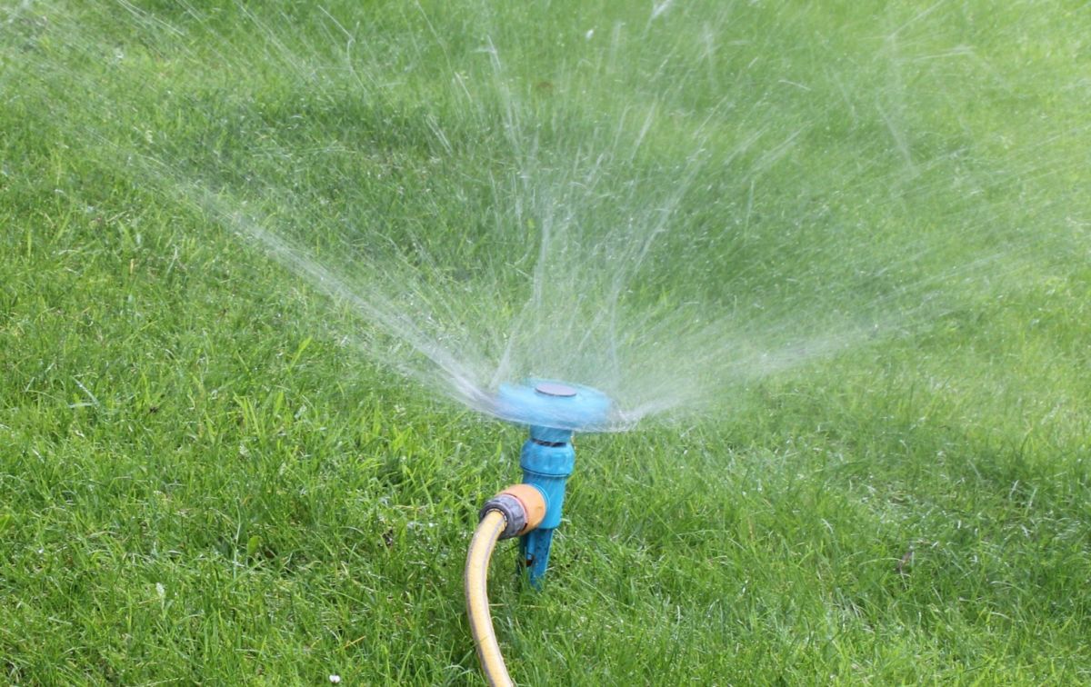 lawn sprinkler using graywater