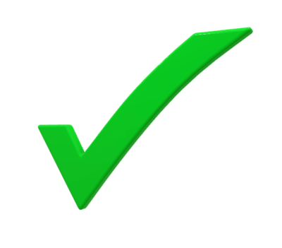green check mark for certified