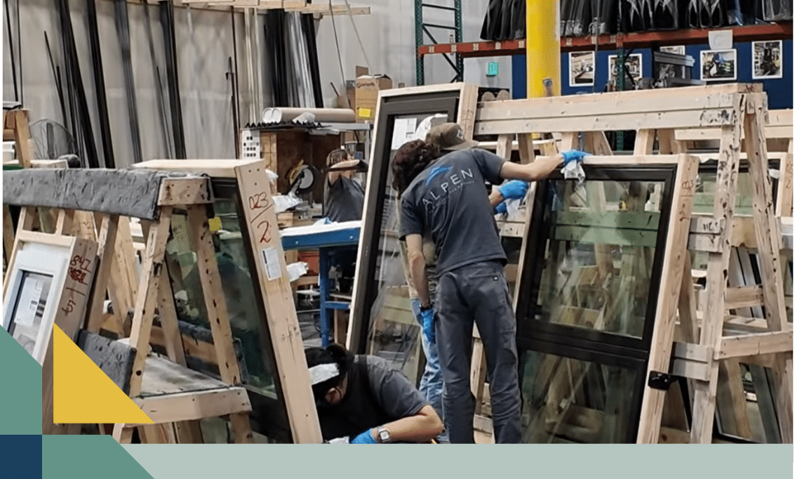 Alpen Windows manufacturing facility high-performance window production