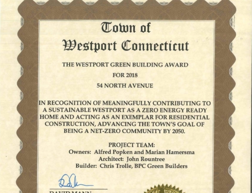 BPC Green Builders Wins WestPort’s First Green Building Residential Award