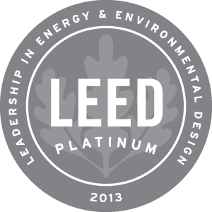LEED Platinum 2013 badge
