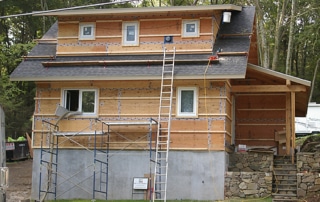 concrete foundation in passive house in CT