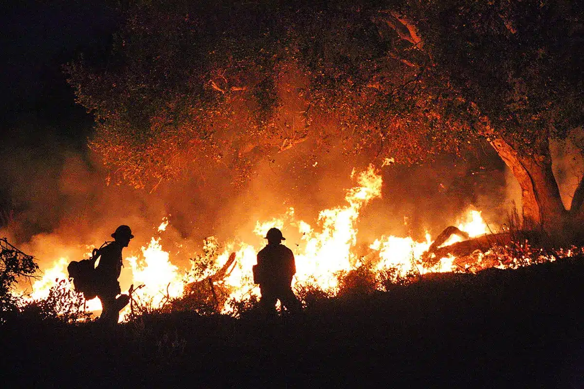 Thomas Wildfire in California in 2017