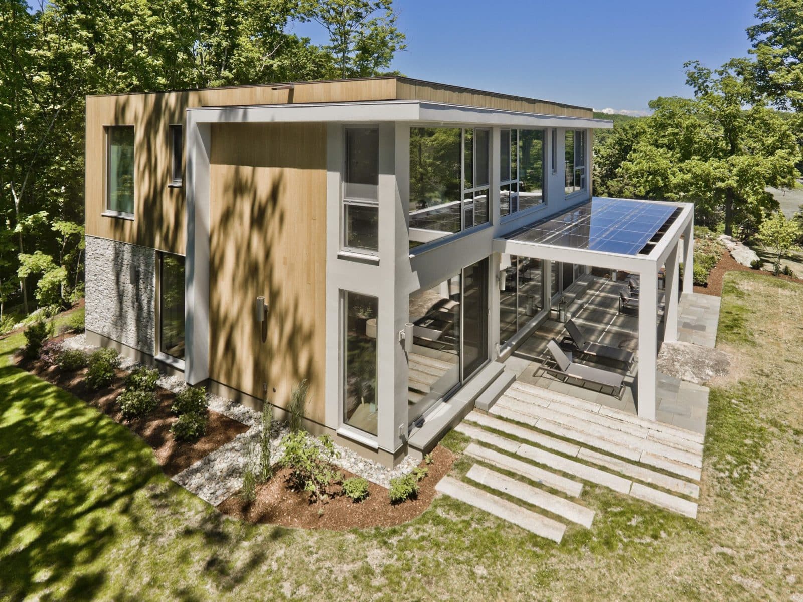 Modern Net Zero Energy Ready Home | Guilford, CT Overlooking the Sound