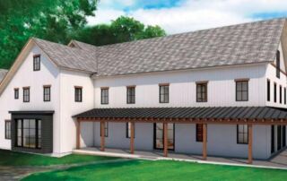 illustration of new net zero energy home being built