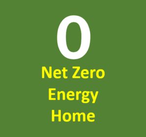 net zero energy home logo